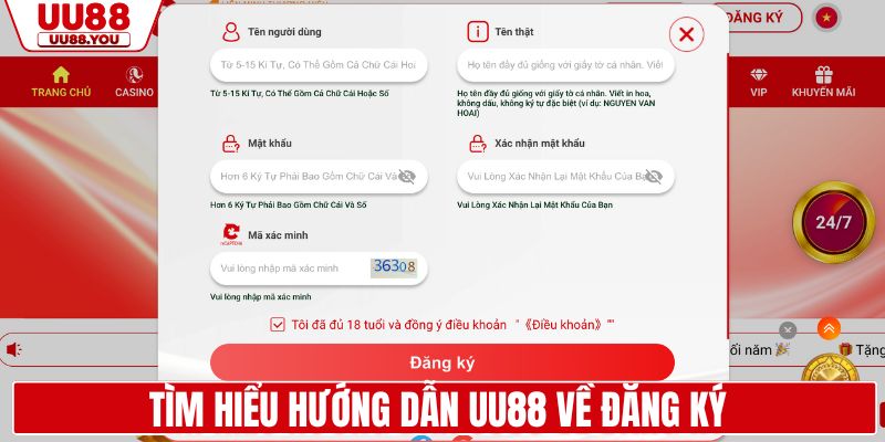 Tìm hiểu hướng dẫn UU88 về đăng ký